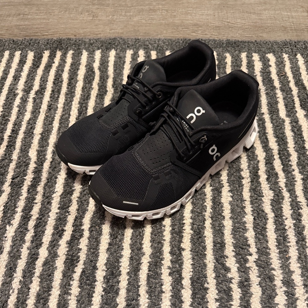 On Running Black and White Sneakers